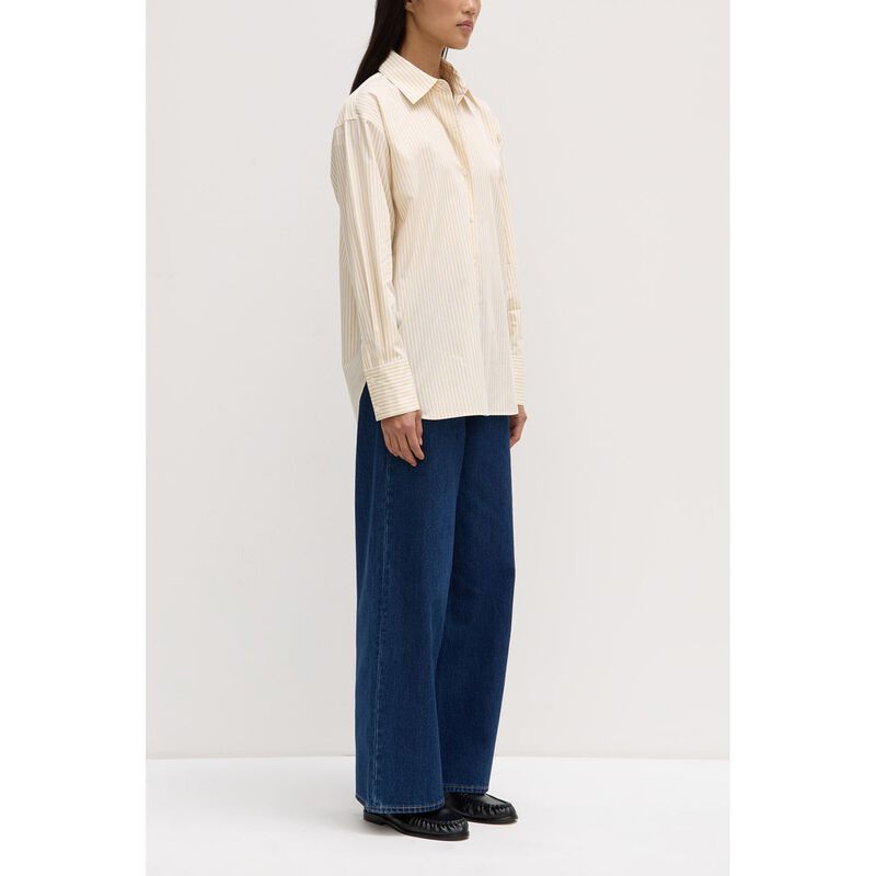 Assembly Label Signature Poplin Shirt Chamomile/White image number 3